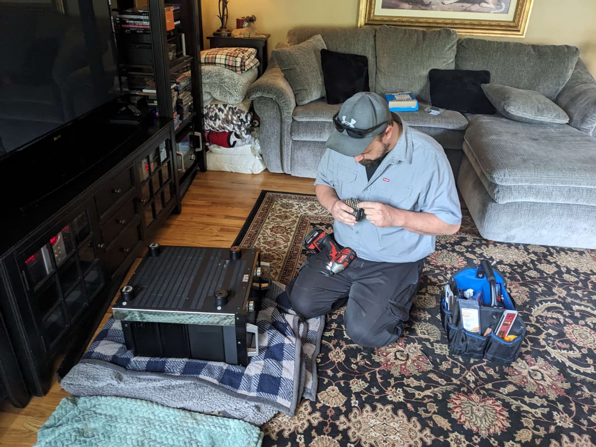 Speaker system installation
