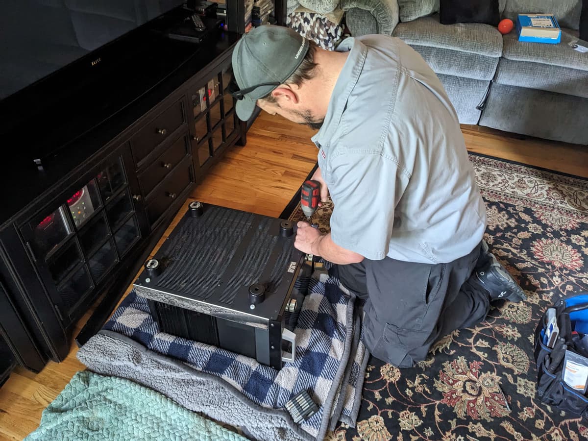 Speaker system installation