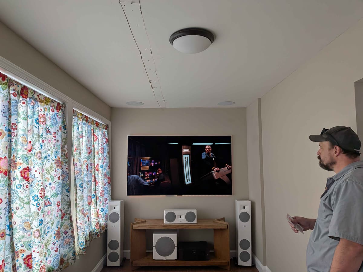 Home theater installation